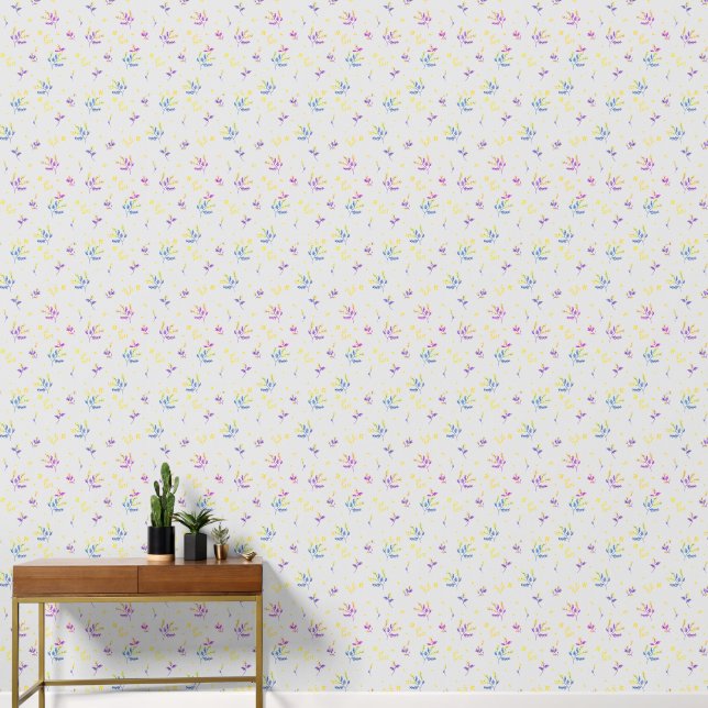 Floral pattern wallpaper  (Hallway)