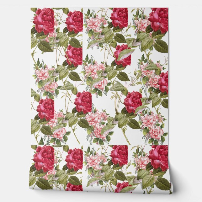 Floral pattern  wallpaper  (Unrolling)