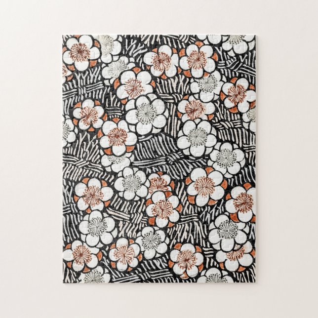 Floral pattern Watanabe Seitei Jigsaw Puzzle (Vertical)