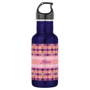 Floral Pattern Water Bottle