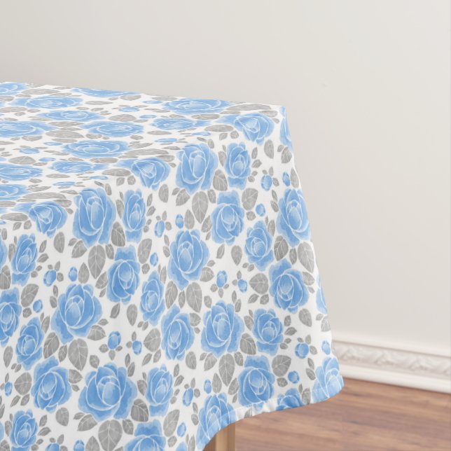 Floral pattern. Watercolor roses /2 Tablecloth (In Situ)