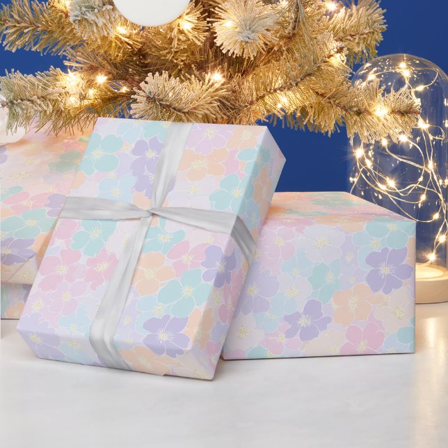 Floral Pattern | Whimsical  Spring Blooms Wrapping Paper (Holidays)