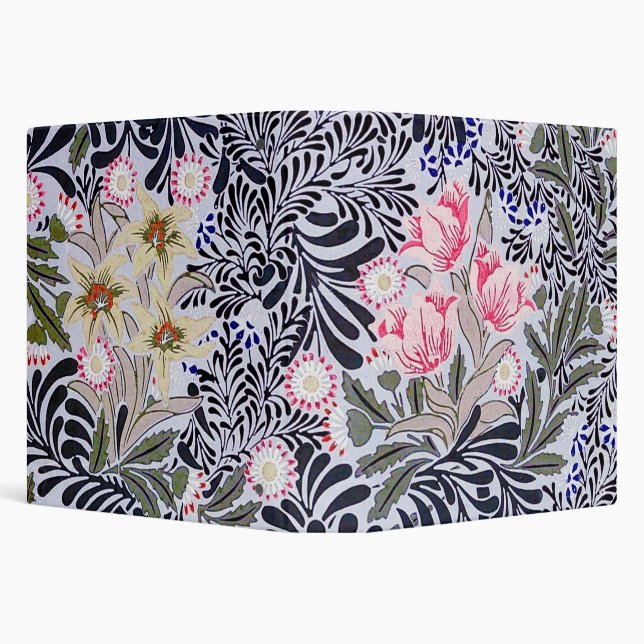 Floral Pattern, William Morris 3 Ring Binder (Background)