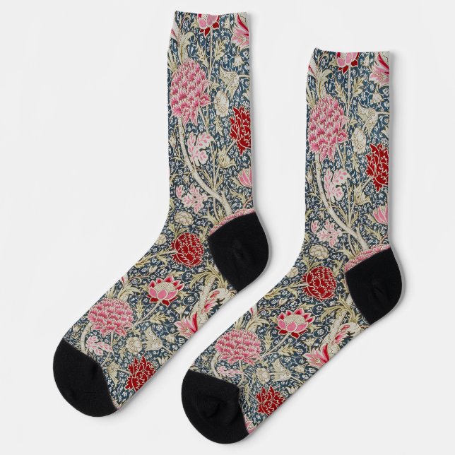 Floral Pattern, William Morris Socks (Left)