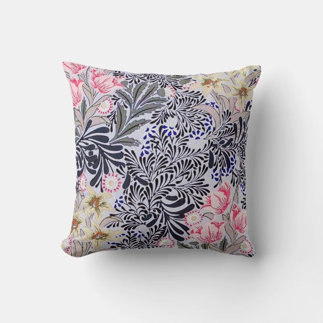 Floral Pattern, William Morris Throw Pillow (Front)