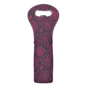Floral Pattern Wine Bag