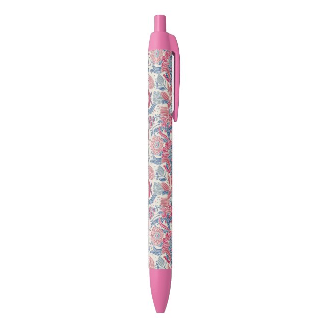 Floral pattern with bird and butterfly pen (Bottom (Vertical))