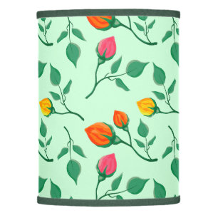 Floral pattern with colored rose flowers  lamp shade