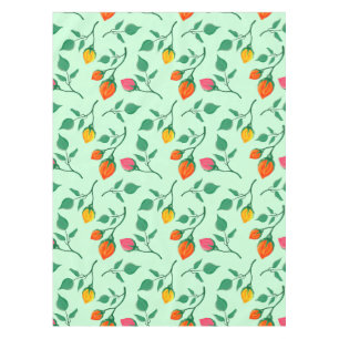 Floral pattern with colored rose flowers tablecloth