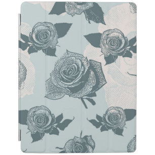 Floral pattern with rose iPad smart cover