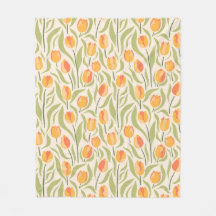 Floral pattern with tulips