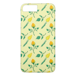 Floral pattern with yellow rose and tulip flowers iPhone 8 plus/7 plus case