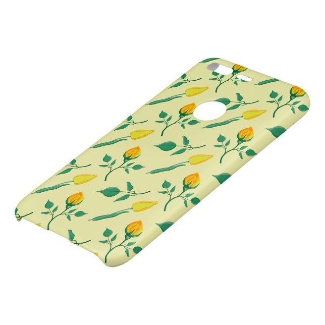 Floral pattern with yellow rose and tulip flowers uncommon google pixel case (Bottom)