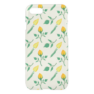 Floral pattern with yellow rose and tulip flowers iPhone SE/8/7 case