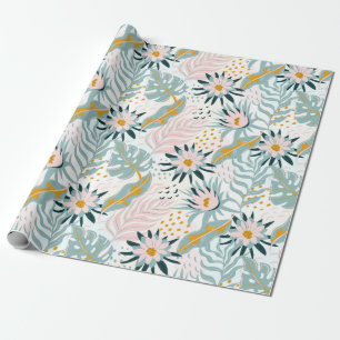 Floral pattern wrapping paper