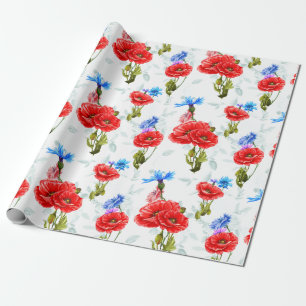 Floral pattern wrapping paper