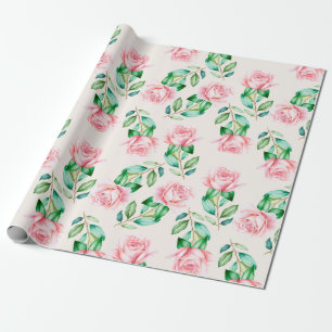 Floral pattern wrapping paper