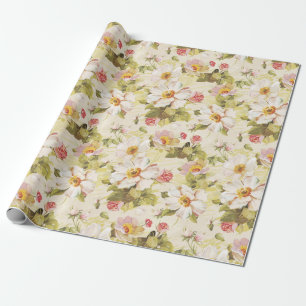 Floral pattern wrapping paper
