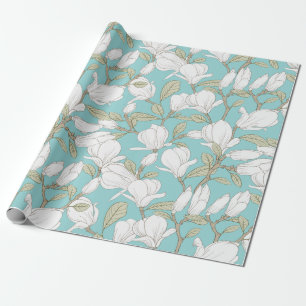Floral pattern wrapping paper