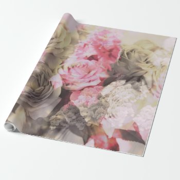 Floral Pattern Wrapping Paper by iiiyaaa at Zazzle