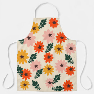 Floral Patterned  Apron