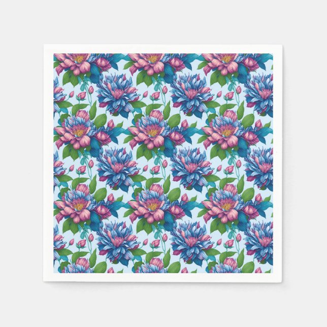 Floral Patterns: Dahlia Magic - Napkins (Front)