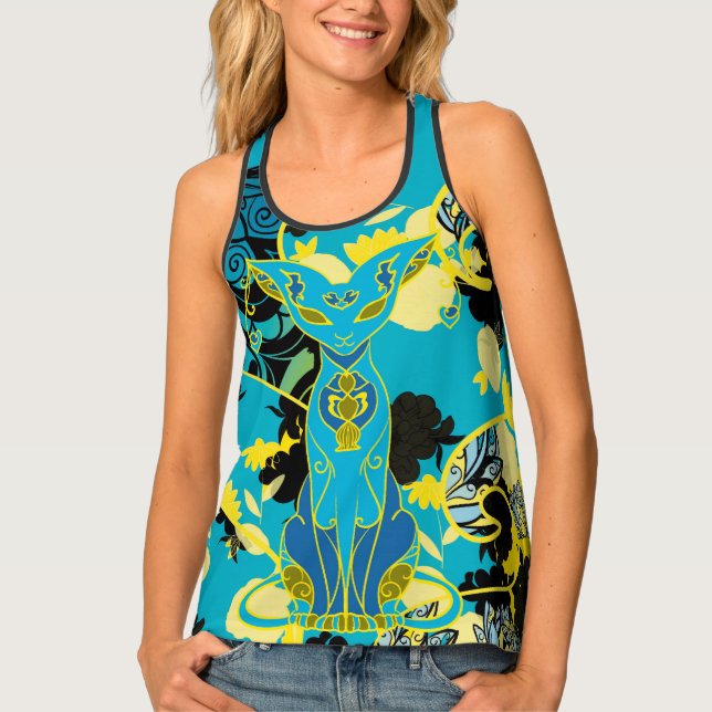 Floral Patterns Tank Top (Front)