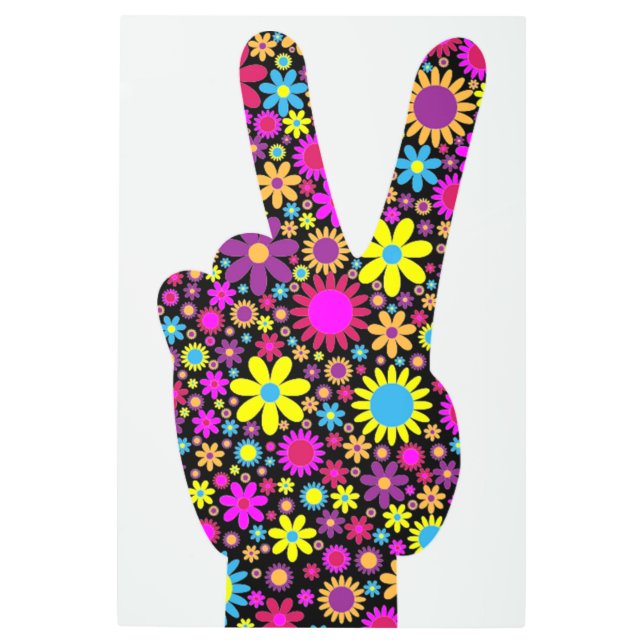 FLORAL PEACE HAND SIGN (Front)