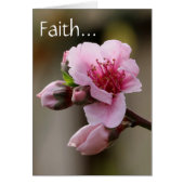 Floral, Peach Blossom w/ Scripture verse on Faith (Front)
