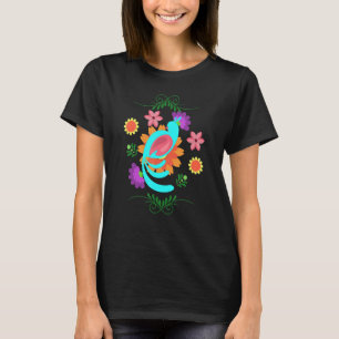 Floral Peacock Cute Birds Animal Graphic 1 T-Shirt