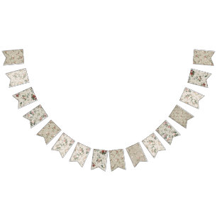 Floral Pendant Banner Garland Bridal Shower