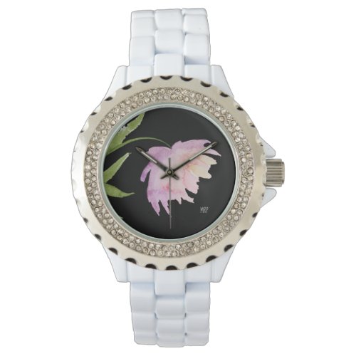  Floral Peony Watercolor Lavender Pink Popular Watch