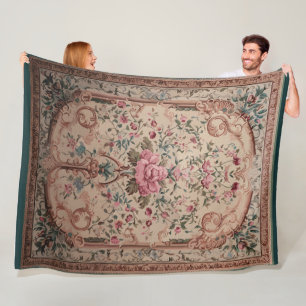 Floral Persian Elegant Fleece Blanket