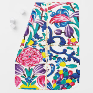 Floral persian Garden Baby Blanket