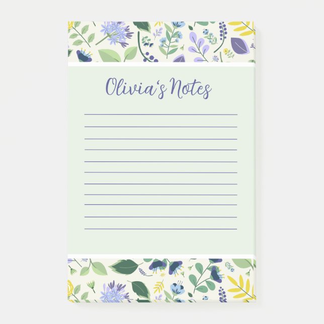 Floral Personal Notes (Front)