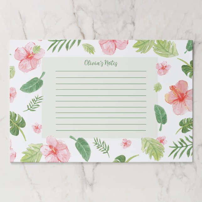 Floral Personal Notes Paper Pad (Front)