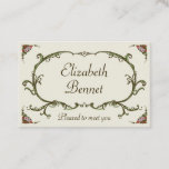 Floral Personal Vintage Victorian Business Card at Zazzle