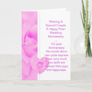 Floral Personalised 30th Wedding Anniversary Card