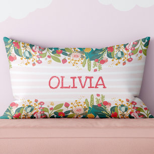 Floral Personalised Pillow