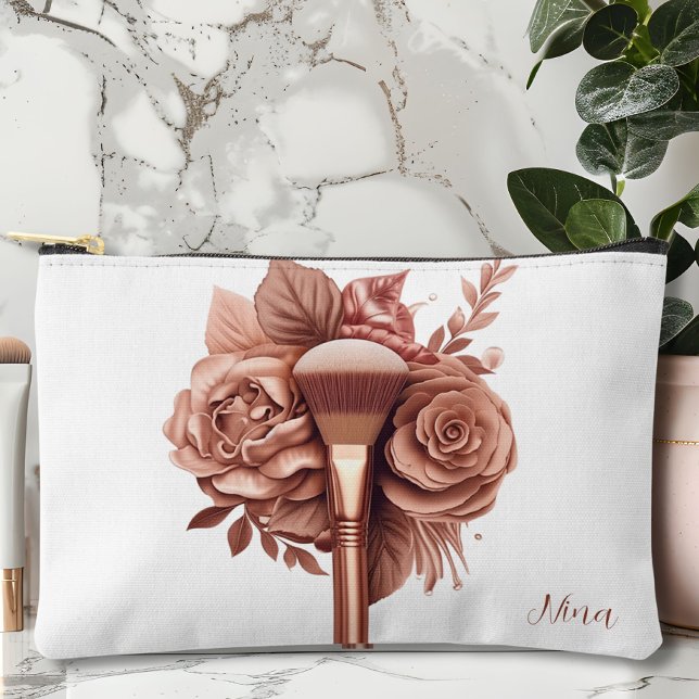 Floral Personalized  Accessory Pouch (Creator Uploaded)