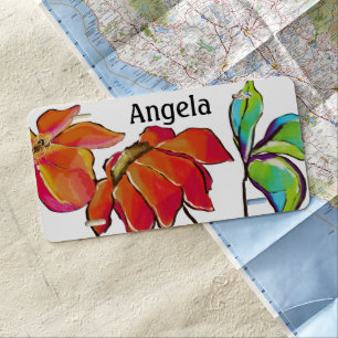 Floral Personalized Car Tag License Plate