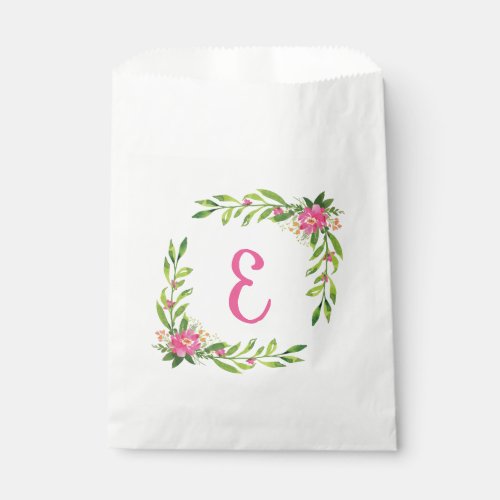 Floral Personalized Favor Bags