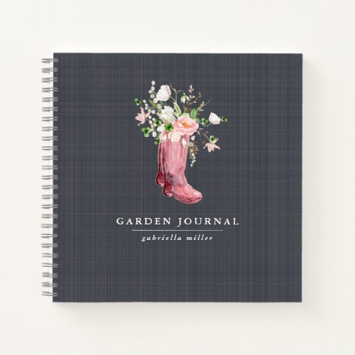 Floral Personalized Gardening Journal