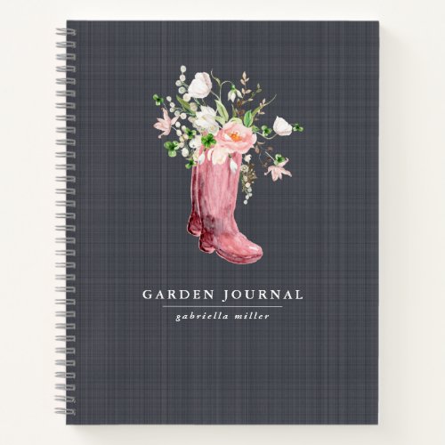 Floral Personalized Gardening Journal