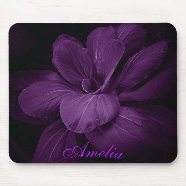 Floral Personalized Mouse Pad (Front)