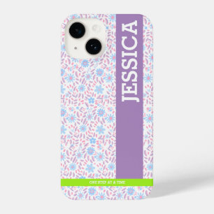 Floral Personalized Name iPhone Case