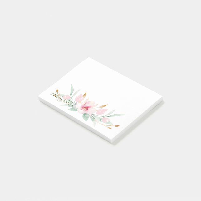 Floral Personalized Notes (Angled)