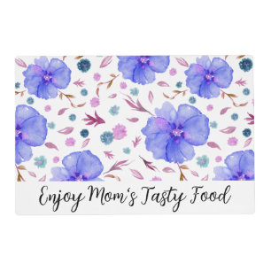 Floral Personalized Placemat for Dining Table