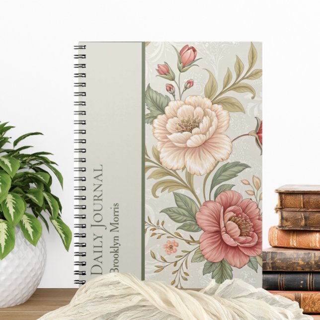 Floral Personalized Planner Journal/Notebook Notebook (Creator Uploaded)