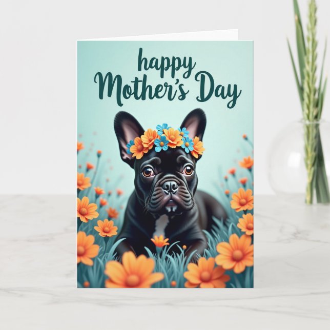 Floral Pet Mother Day Card (Front)